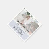 Fun Fact Blue Afstuderen Fotogradatie Partij Servet (Hoek)