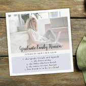 Fun Fact Blue Afstuderen Fotogradatie Partij Servet