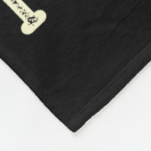 Fun Fact I Don't Care Funny Black Cat Saying Quote Fleece Deken (Hoek)