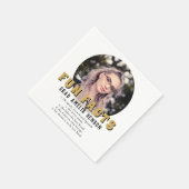 Fun Fact Modern Afstuderen Fotogradatie Party Servet (Hoek)