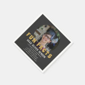 Fun Fact Modern Afstuderen Fotogradatie Party Servet (Hoek)