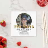 Fun Fact Modern Afstuderen Fotogradatie Party Servet (Insitu)