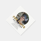 Fun Fact Modern Afstuderen Fotogradatie Party Servet (Hoek)