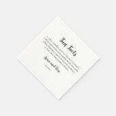 Fun Fact Napkin Servet (Hoek)