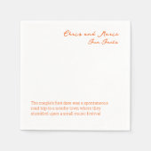 Fun Fact Napkin Weddenschap cocktail hour Servet (Voorkant)