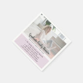 Fun Fact Pink Afstuderen Fotogradatie Partij Servet (Hoek)