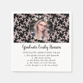 Fun Fact Rococo Afstuderen Foto Afstuderen Servet (Voorkant)