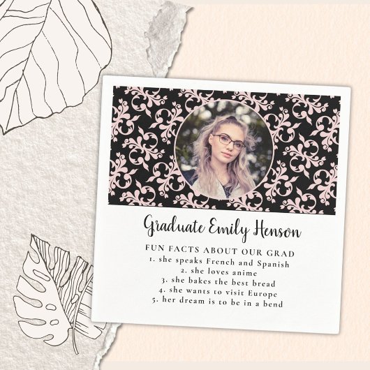 Fun Fact Rococo Afstuderen Foto Afstuderen Servet