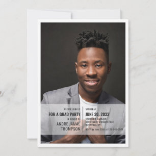 Fun facts 2 foto afstuderen aankondiging uitnodigi