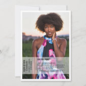 Fun facts 2 foto modern afstuderen kaart (Voorkant)