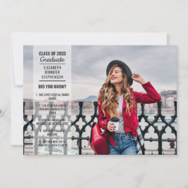 Fun facts 2 foto moderne studentenopleiding kaart