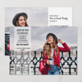 Fun facts 2 foto moderne studentenopleiding kaart (Voorkant / Achterkant)