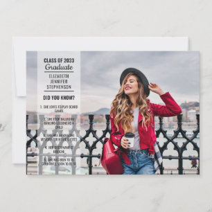 Fun facts 2 foto moderne studentenopleiding kaart