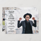 Fun facts 2 foto moderne studentenopleiding kaart (Voorkant / Achterkant)