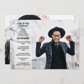 Fun facts 2 foto moderne studentenopleiding kaart (Voorkant / Achterkant)