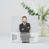 Fun facts afstuderen aankondiging 2 foto modern (Staand voorkant)