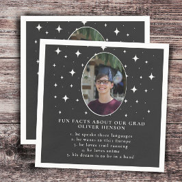 Fun Facts Afstuderen Fotosterren Afstuderen Napkin Servet