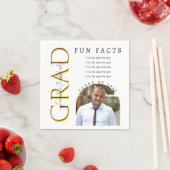 Fun Facts Arched Photo Afstuderen Servet (Insitu)