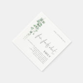 Fun Facts Eucalyptus Script 70th Birthday Party Servet (Hoek)