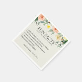 Fun Facts Flower Garden Gepersonaliseerde papieren Servet (Hoek)