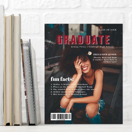 Fun Facts | Foto van het Hoesje Magazine Afstudere Aankondiging