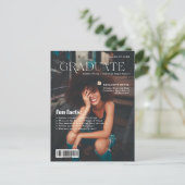 Fun Facts | Foto van het Hoesje Magazine Afstudere Aankondigingskaart (Staand voorkant)