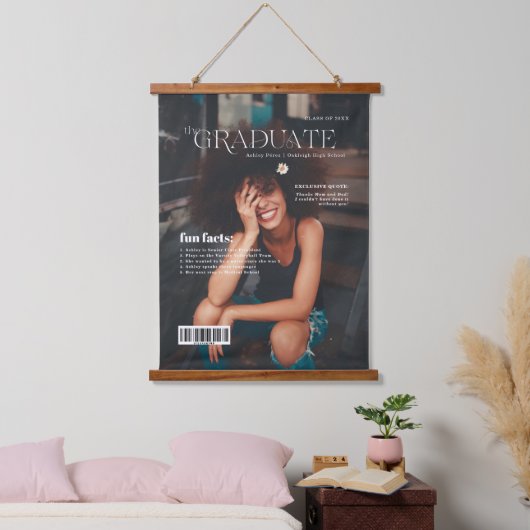 Fun Facts | Foto van het Hoesje Magazine Afstudere Hangend Wandkleed (Slaapkamer)