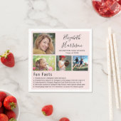 Fun Facts Foto's Roze Afstuderen Napkins Servet (Insitu)