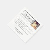 Fun Facts gepersonaliseerde servetten voor verjaar (Hoek)