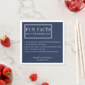 Fun Facts gepersonaliseerde servetten voor verjaar (Insitu)