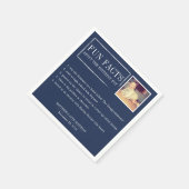 Fun Facts gepersonaliseerde servetten voor verjaar (Hoek)