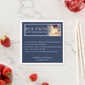 Fun Facts gepersonaliseerde servetten voor verjaar (Insitu)