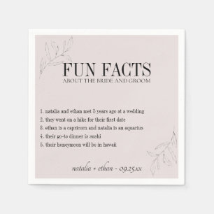 Fun Facts Modern Flora op persoonlijke titel Servet