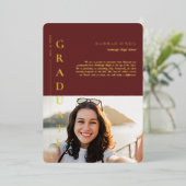 Fun Facts | Moderne eenvoudige aankondiging foto (Staand Voorkant)