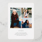 Fun Facts | Moderne eenvoudige aankondiging foto (Achterkant)