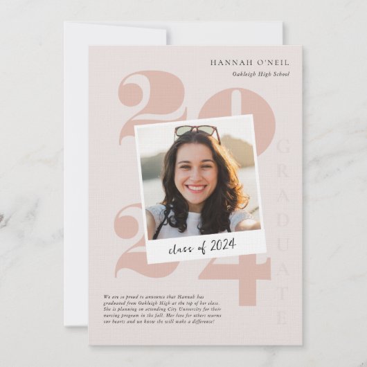 Fun Facts | Moderne eenvoudige aankondiging foto (Voorkant)