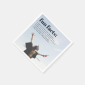 Fun Facts | Moderne eenvoudige fotobekleding Napki Servet (Hoek)