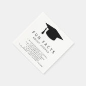 Fun Facts Mortar Board Simple Afstuderen Servet (Hoek)