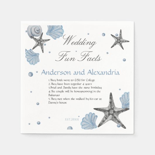 Fun Facts Napkins Servet (Voorkant)