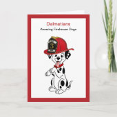 Fun Facts over Dalmatians Firehouse Dogs Kaart (Voorkant)