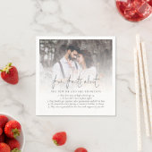 Fun Facts Passen getrouwd Photo Overlay Weddenscha Servet (Insitu)