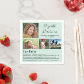 Fun Facts Photos Mint Afstuderen Napkins Servet (Insitu)