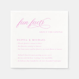 Fun Facts Simply Elegant Typography Wedding Servet