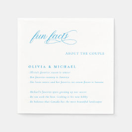 Fun Facts Simply Elegant Typography Wedding Servet