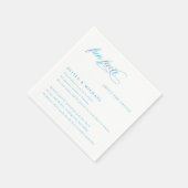 Fun Facts Simply Elegant Typography Wedding Servet (Hoek)