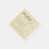 Fun Facts Simply Elegant Typography Wedding Servet (Hoek)