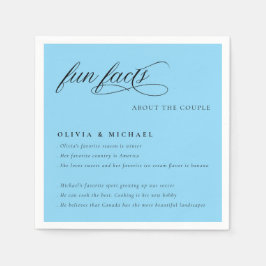Fun Facts Simply Elegant Typography Wedding Servet