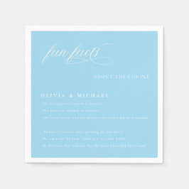 Fun Facts Simply Elegant Typography Wedding Servet