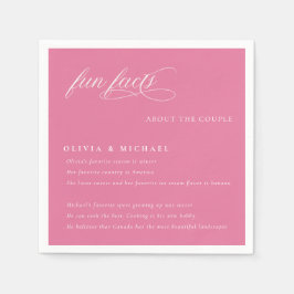Fun Facts Simply Elegant Typography Wedding Servet