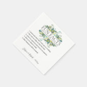 Fun Facts Tuinblad Gepersonaliseerd Servet (Hoek)